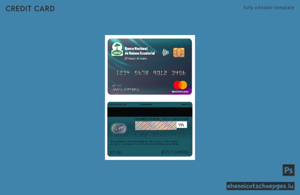 Beispielvorschau der Mastercard der Nationalbank von Äquatorialguinea